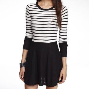 Express Striped Long Sleeves Dress